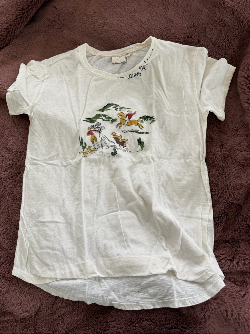 100% Cotton Little Rider Small Western Graphic Tee